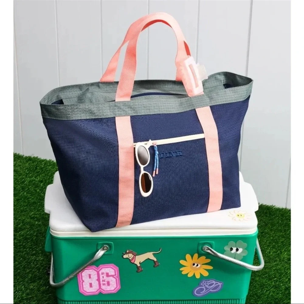 PINK Victoria's Secret Navy Tote Bag NWT